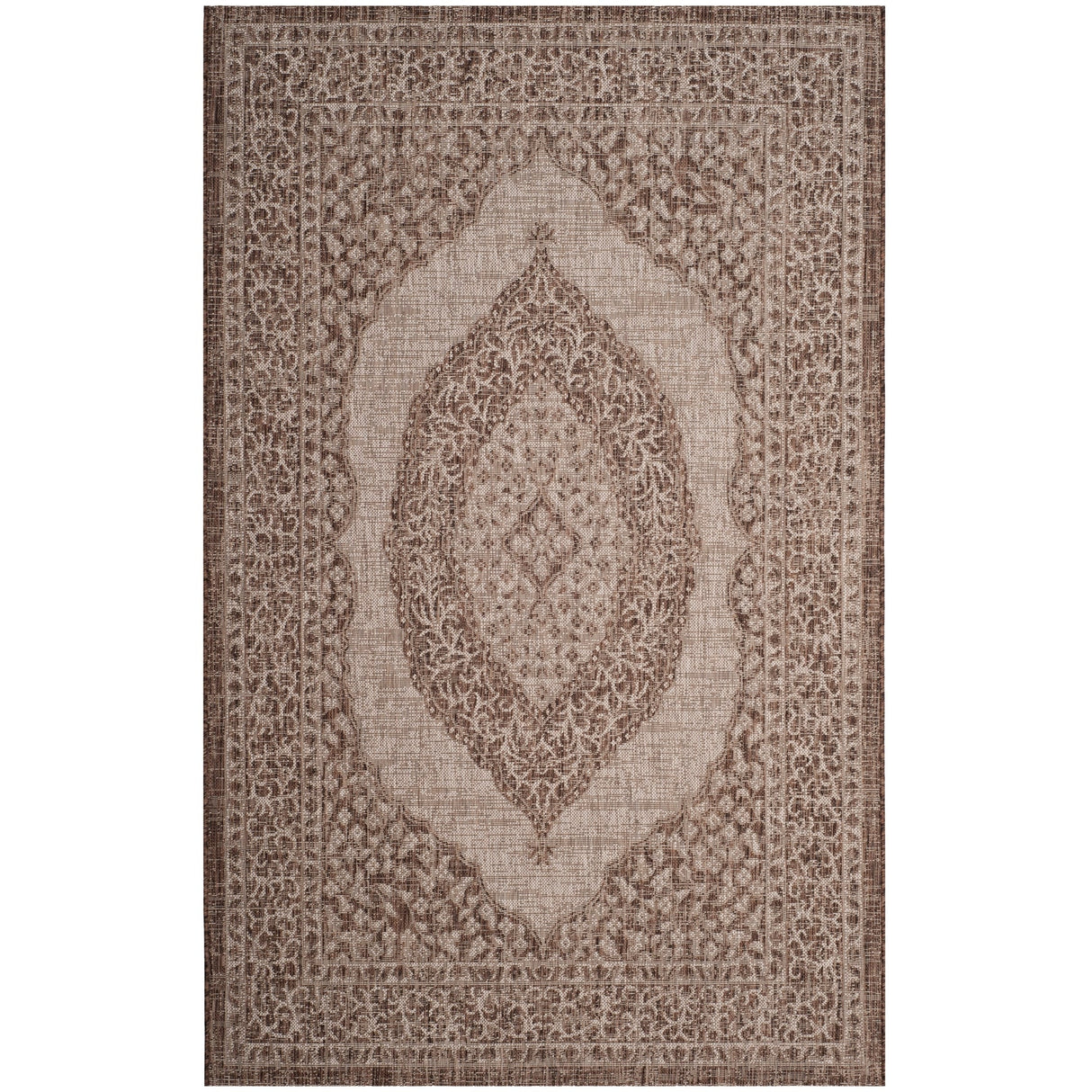 SAFAVIEH Courtyard Thoma Medallion Indoor/ Outdoor Waterproof Patio Backyard Rug