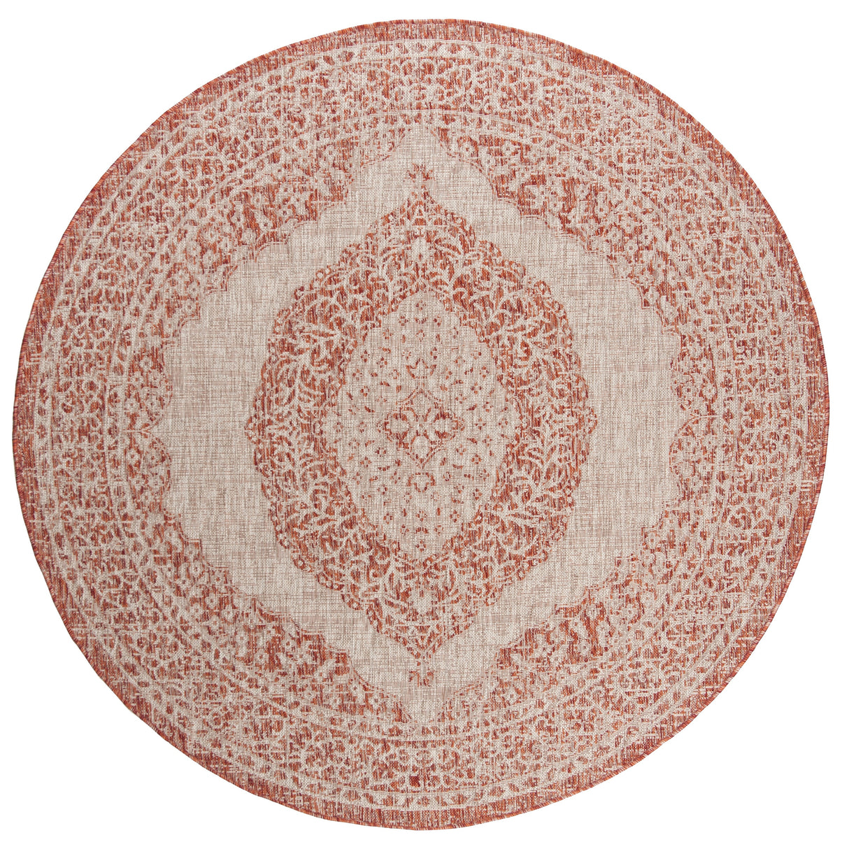 SAFAVIEH Courtyard Thoma Medallion Indoor/ Outdoor Waterproof Patio Backyard Rug