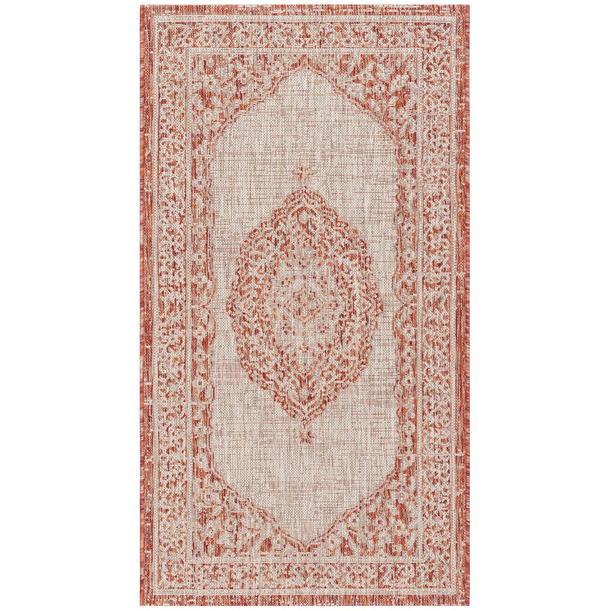 SAFAVIEH Courtyard Thoma Medallion Indoor/ Outdoor Waterproof Patio Backyard Rug