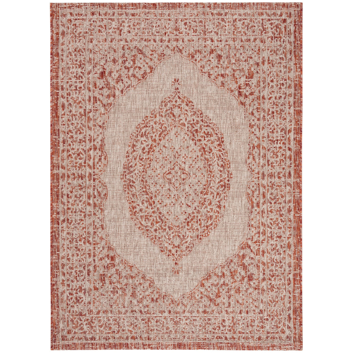 SAFAVIEH Courtyard Thoma Medallion Indoor/ Outdoor Waterproof Patio Backyard Rug