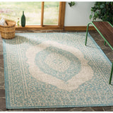 SAFAVIEH Courtyard Thoma Medallion Indoor/ Outdoor Waterproof Patio Backyard Rug