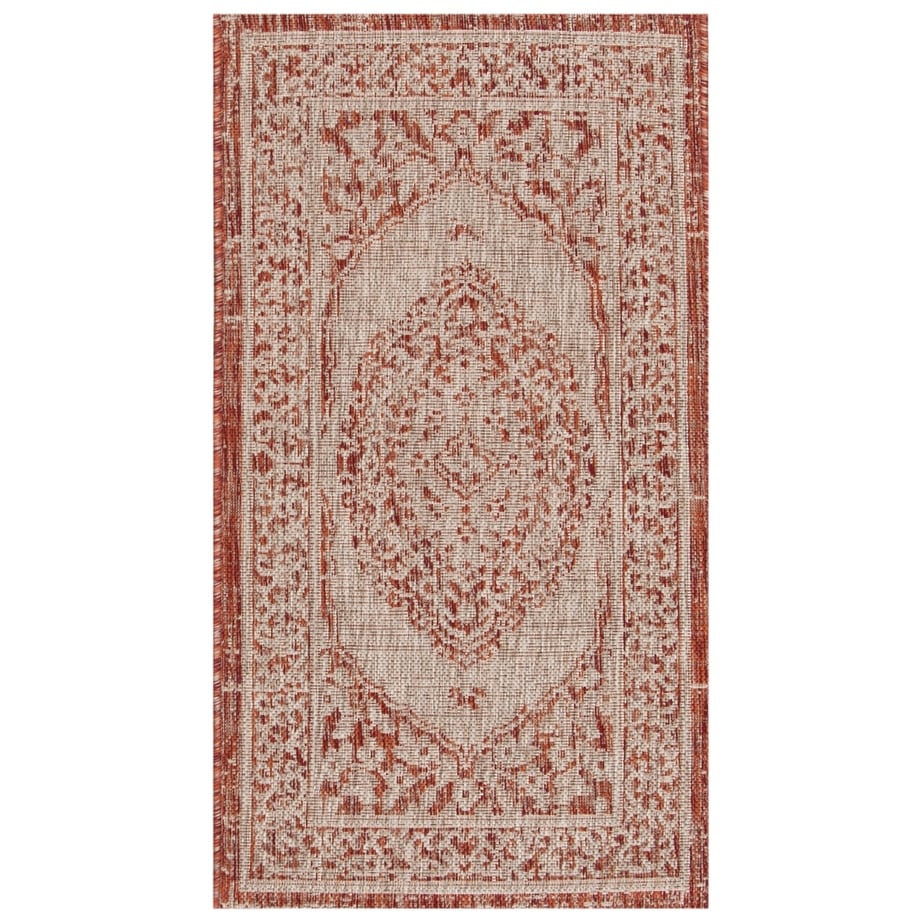 SAFAVIEH Courtyard Thoma Medallion Indoor/ Outdoor Waterproof Patio Backyard Rug