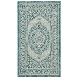 SAFAVIEH Courtyard Thoma Medallion Indoor/ Outdoor Waterproof Patio Backyard Rug