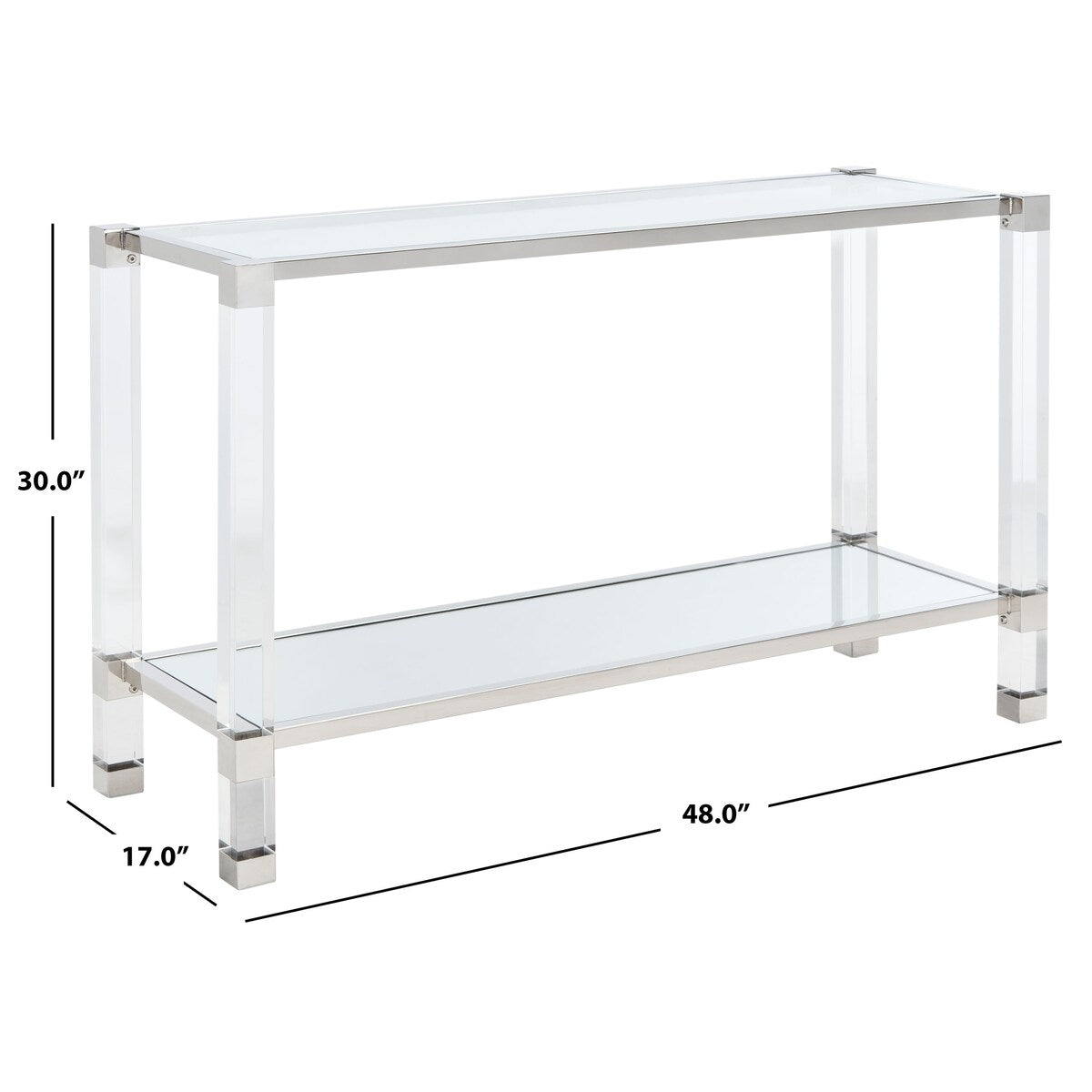 SAFAVIEH Couture Abigaelle Acyrlic Console Table - 48Wx17Dx30H