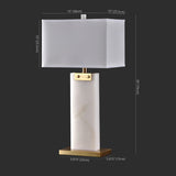 SAFAVIEH Couture Aleksa Alabaster Table Lamp - 15 In W x 10 In D x 30 In H - 15Wx10Dx30H