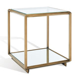 SAFAVIEH Couture Almut Mirrored Accent Table - 18 In W x 18 In D x 20 In H - 18Wx18Dx20H