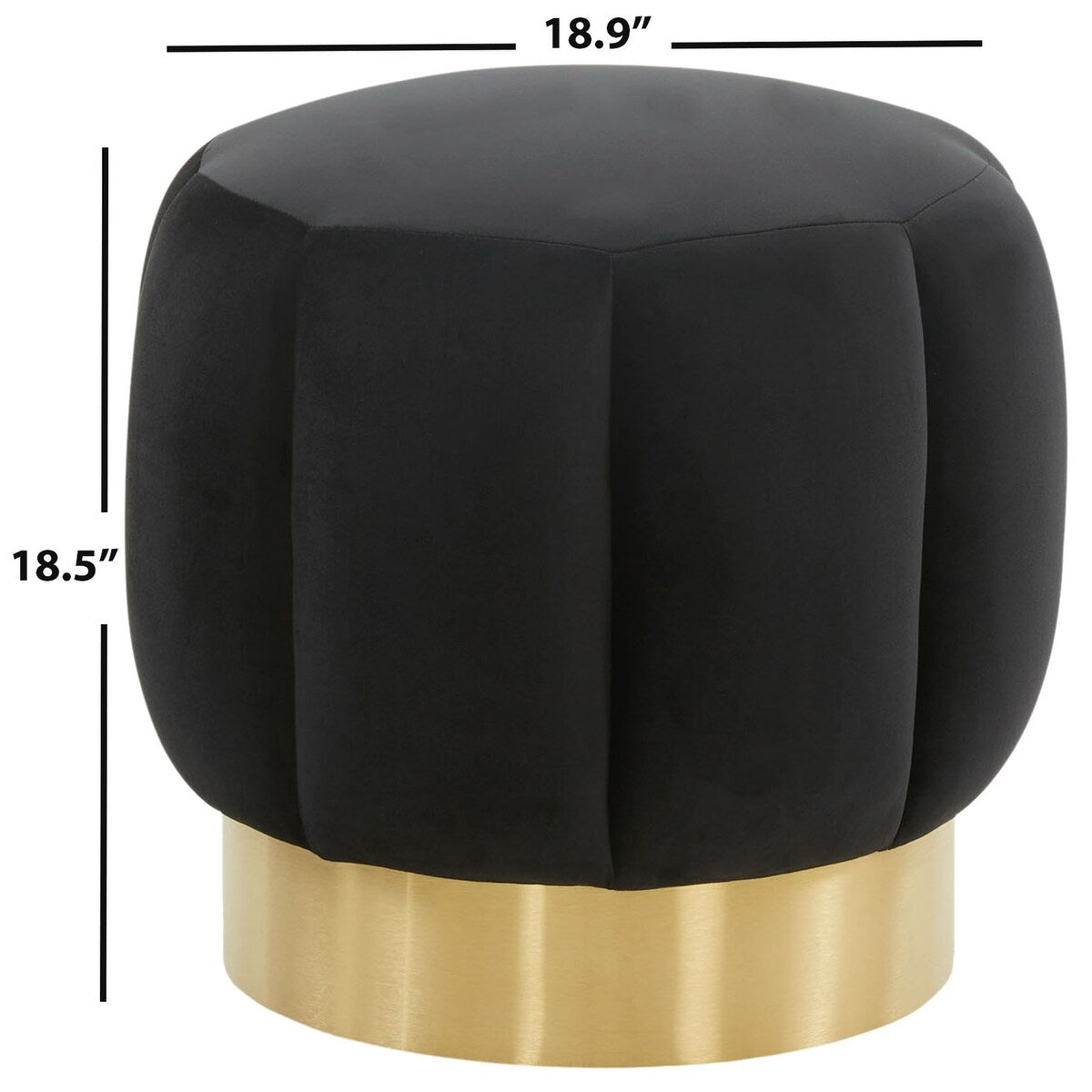 SAFAVIEH Couture Altje Channel Tufted Ottoman