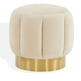 SAFAVIEH Couture Altje Channel Tufted Ottoman