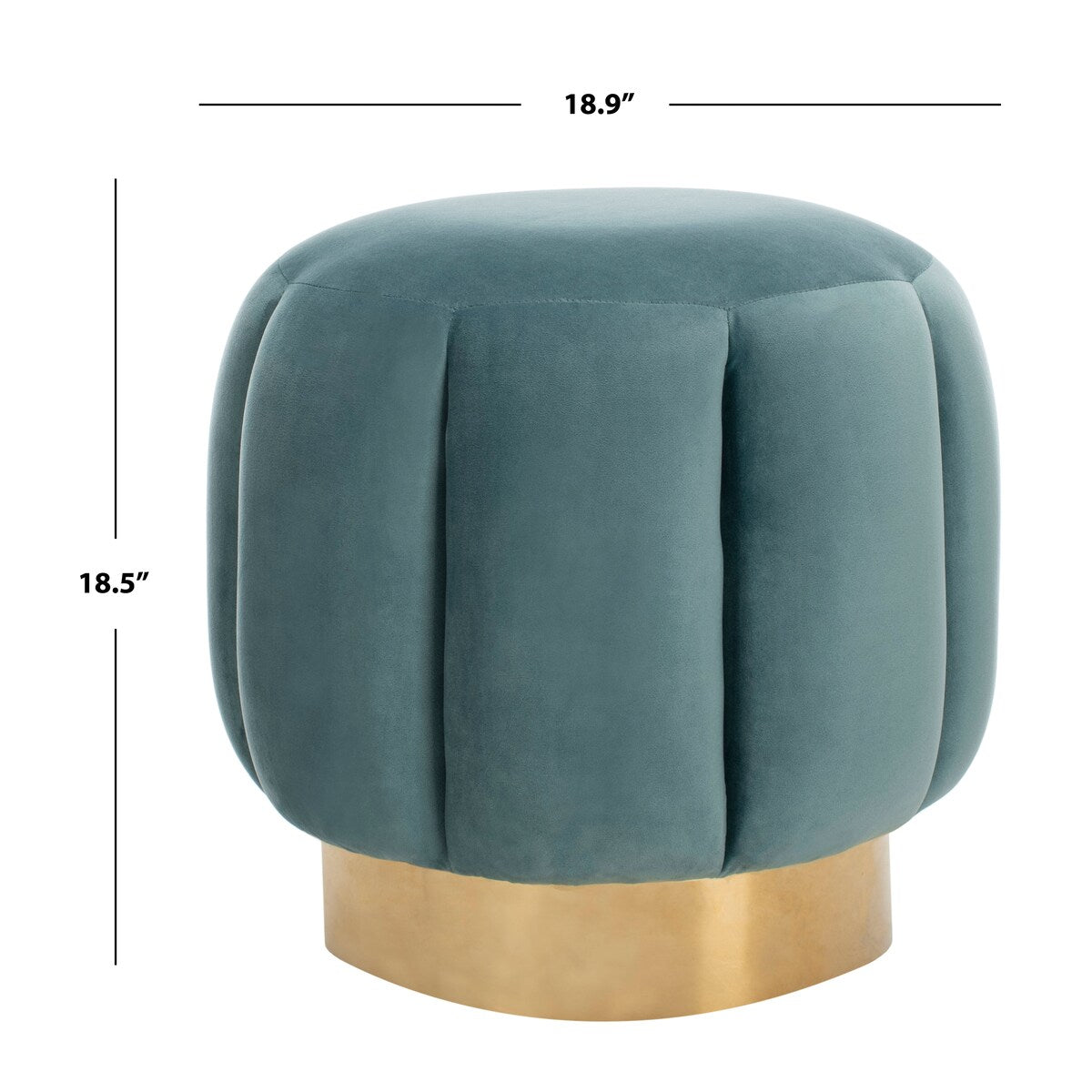 SAFAVIEH Couture Altje Channel Tufted Ottoman