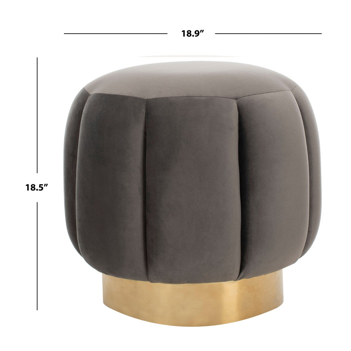 SAFAVIEH Couture Altje Channel Tufted Ottoman