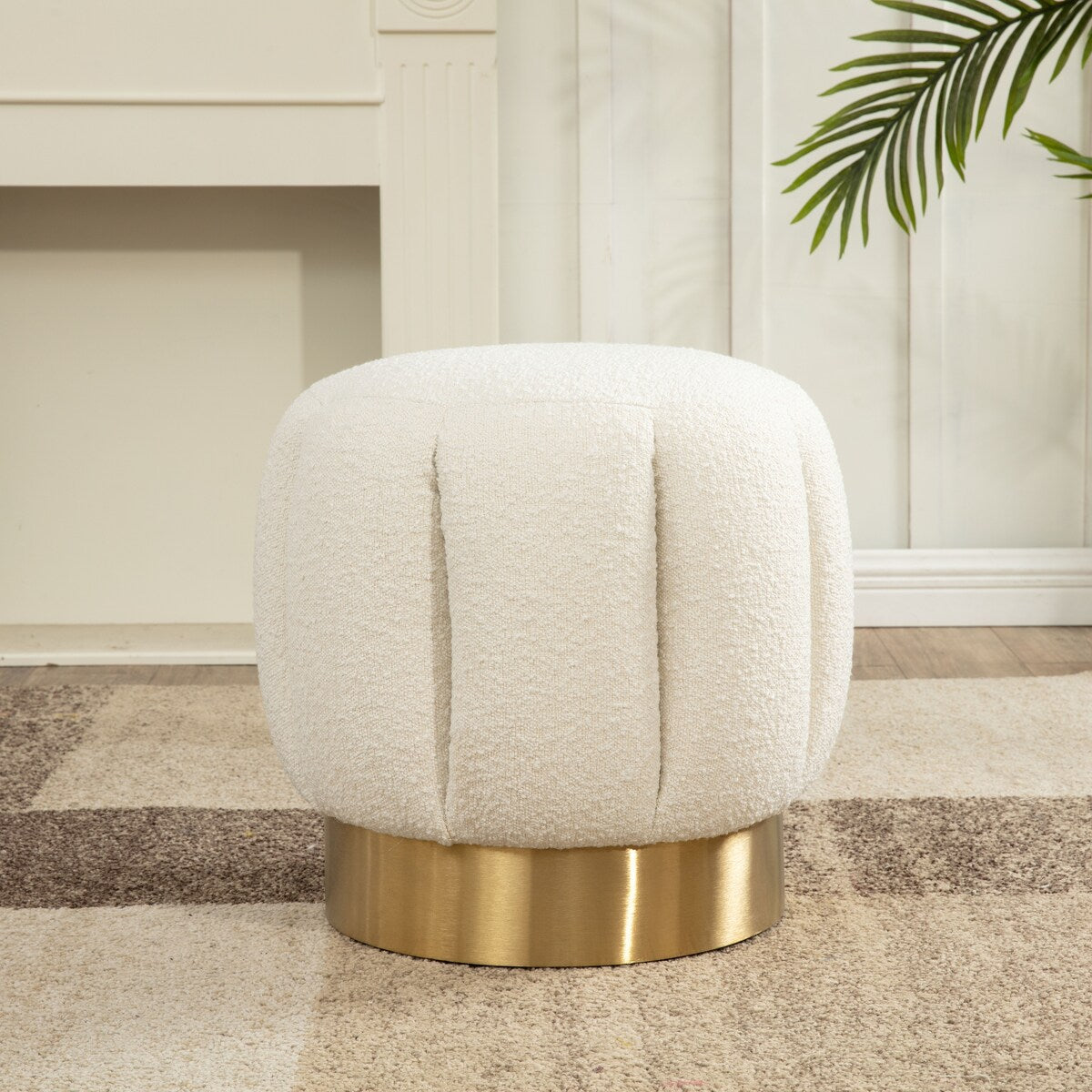 SAFAVIEH Couture Altje Channel Tufted Ottoman