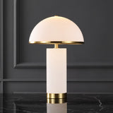 SAFAVIEH Couture Alwilda 19" Alabaster Table Lamp - 12" W x 12" D x 19" H - 12Wx12Dx19H