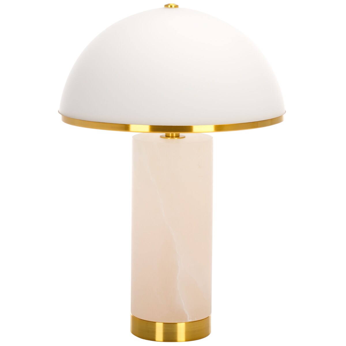 SAFAVIEH Couture Alwilda 19" Alabaster Table Lamp - 12" W x 12" D x 19" H - 12Wx12Dx19H