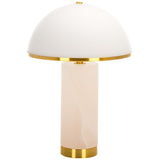 SAFAVIEH Couture Alwilda 19" Alabaster Table Lamp - 12" W x 12" D x 19" H - 12Wx12Dx19H