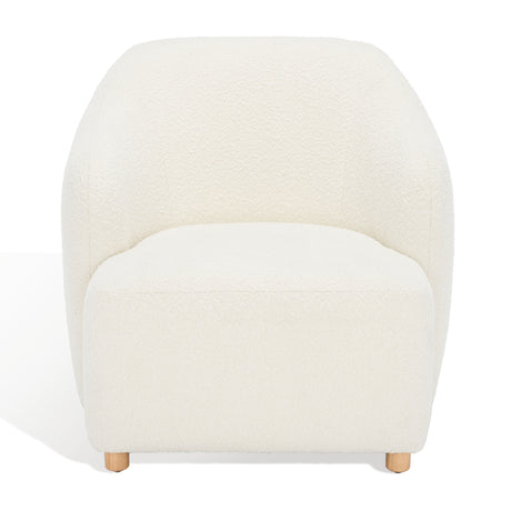 SAFAVIEH Couture Amancia Boucle Accent Chair - 33 In W x 33.5 In D x 33 In H - 33Wx34Dx33H