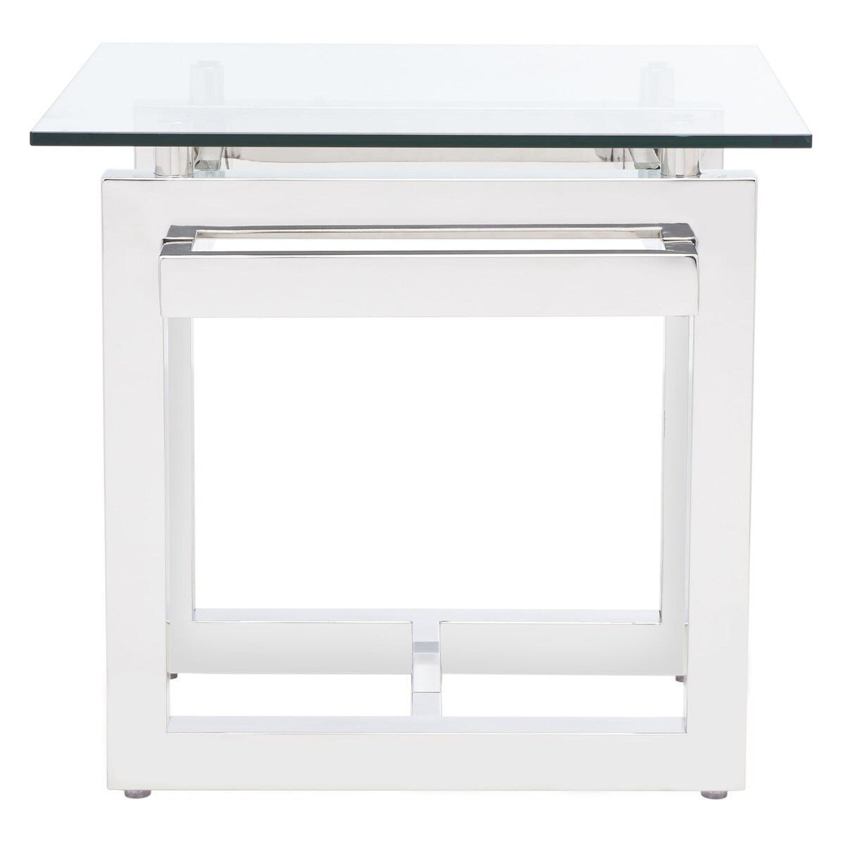 SAFAVIEH Couture Anatoliya Acrylic Accent Table - 24 In W x 24 In D x 22 In H - 24Wx24Dx22H