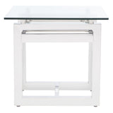 SAFAVIEH Couture Anatoliya Acrylic Accent Table - 24 In W x 24 In D x 22 In H - 24Wx24Dx22H