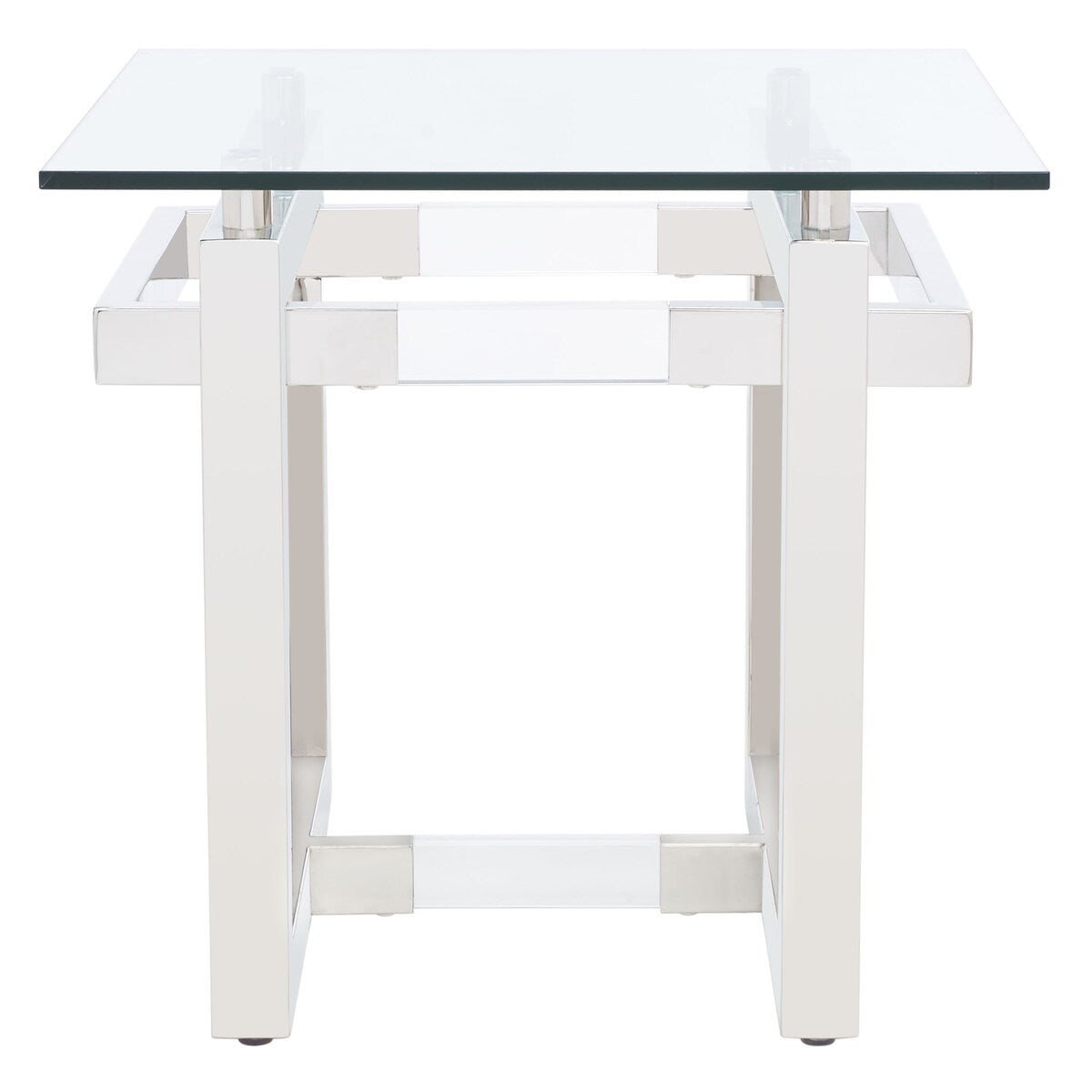 SAFAVIEH Couture Anatoliya Acrylic Accent Table - 24 In W x 24 In D x 22 In H - 24Wx24Dx22H