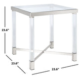 SAFAVIEH Couture Antina Acrylic End Table - 23.6" W x 23.6" L x 23.6" H - 24Wx24Dx24H