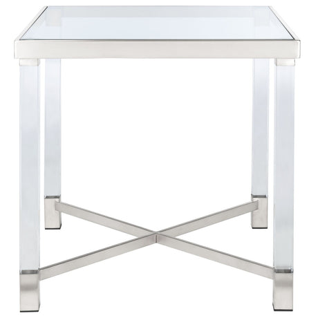 SAFAVIEH Couture Antina Acrylic End Table - 23.6" W x 23.6" L x 23.6" H - 24Wx24Dx24H