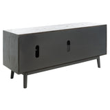 SAFAVIEH Couture Astghik Mid-Century 58-inch Storage TV Media Stand - 58 In W x 18 In D x 27 In H - 58Wx18Dx27H