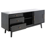 SAFAVIEH Couture Astghik Mid-Century 58-inch Storage TV Media Stand - 58 In W x 18 In D x 27 In H - 58Wx18Dx27H