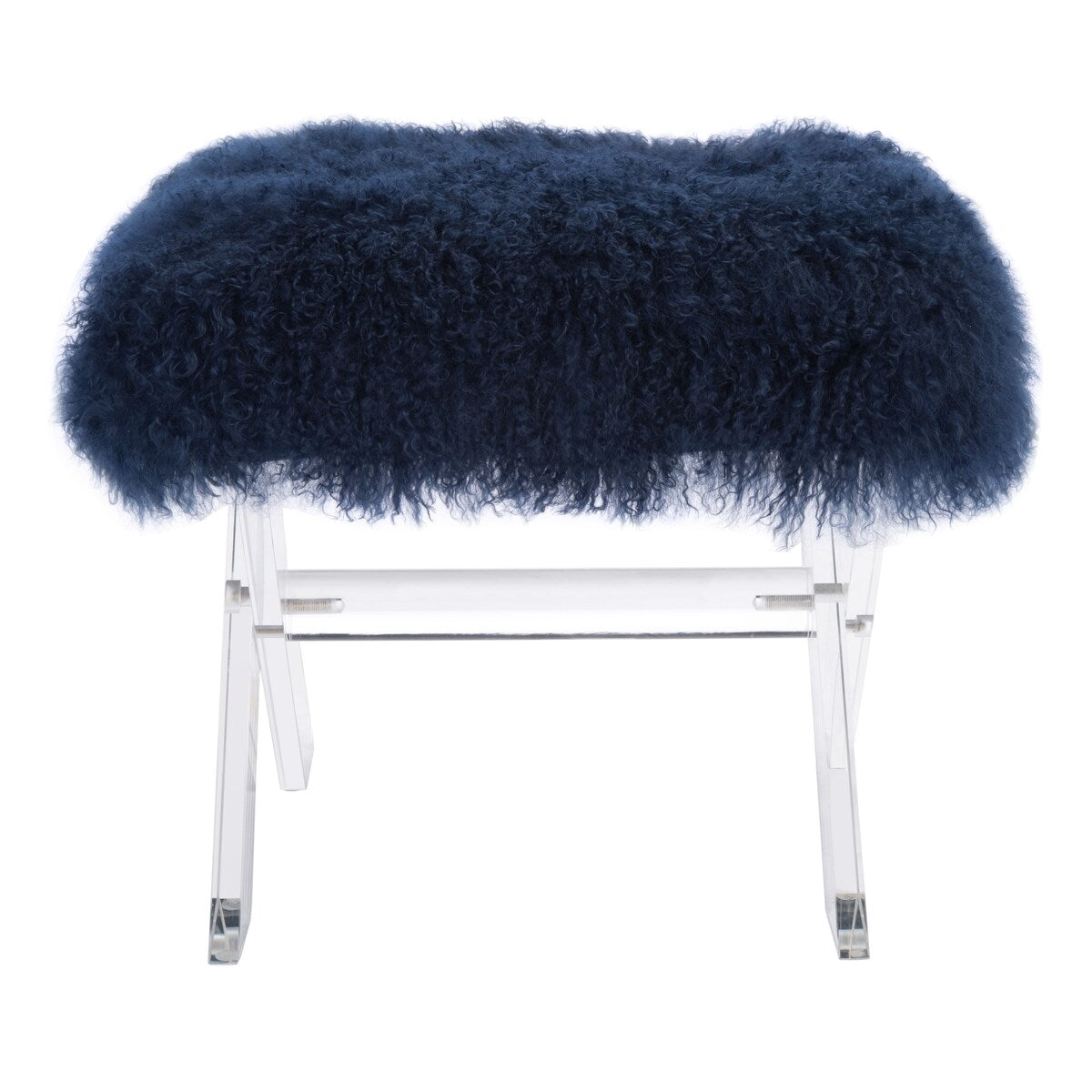 SAFAVIEH Couture Asya Sheepskin Ottoman