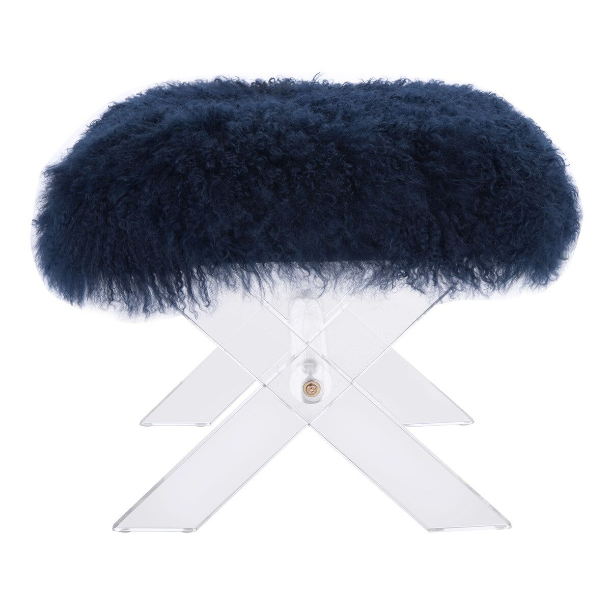 SAFAVIEH Couture Asya Sheepskin Ottoman