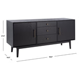 SAFAVIEH Couture Avantika Mid-Century 58-inch Storage TV Media Stand - 58" W x 18" L x 27" H - 58Wx18Dx27H