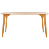 SAFAVIEH Couture Aviana Natural Wood Dining Table - 60" W x 32" D x 30" H - 60Wx32Dx30H