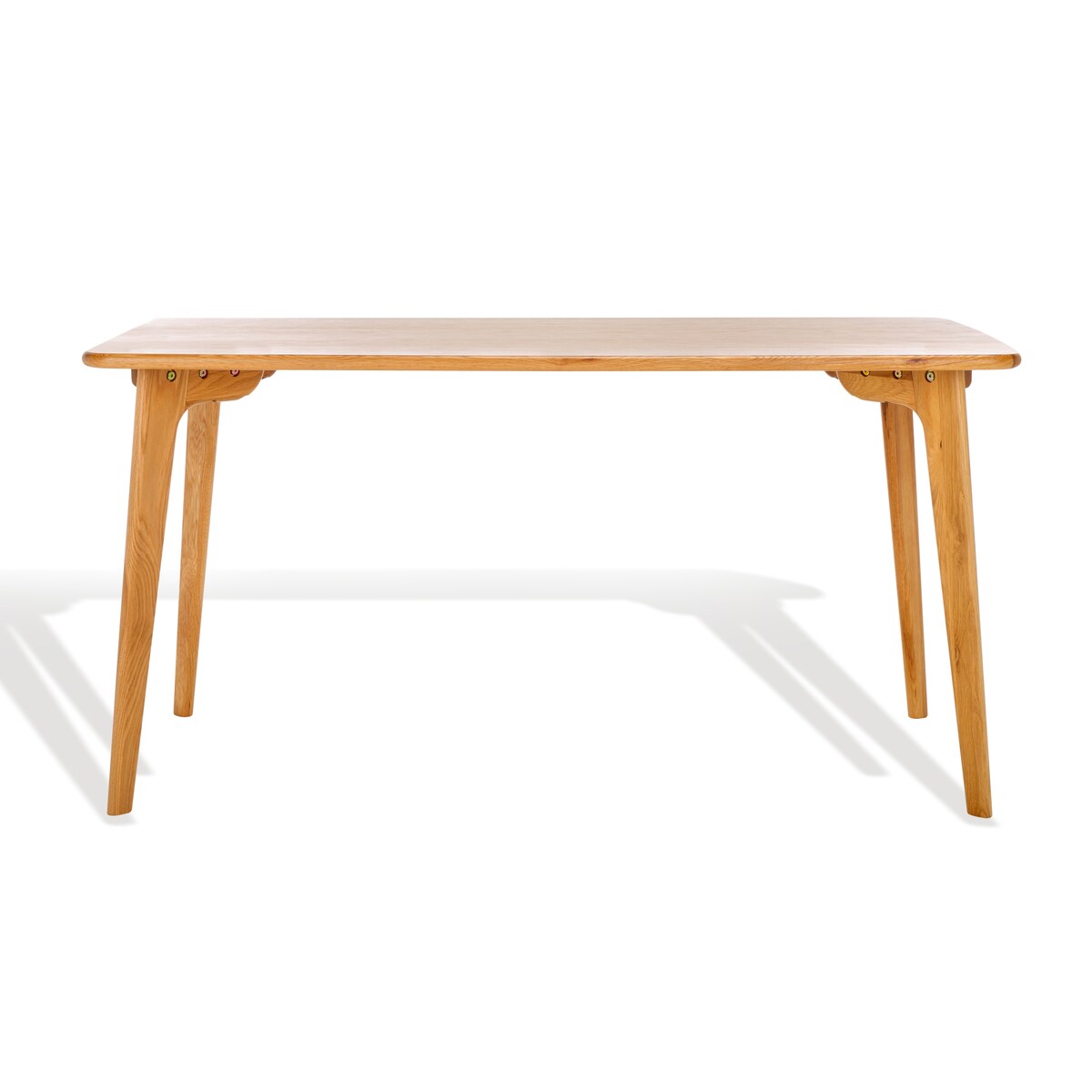 SAFAVIEH Couture Aviana Natural Wood Dining Table - 60" W x 32" D x 30" H - 60Wx32Dx30H