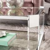 SAFAVIEH Couture Begoña Clear Glass Coffee Table - 58" W x 26" L x 16" H - 58Wx26Dx16H