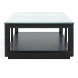 SAFAVIEH Couture Benecarlo Glass Top Coff Table - 55Wx28Dx15H