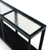 SAFAVIEH Couture Benecarlo Glass Top Console Table - 55Wx15Dx29H