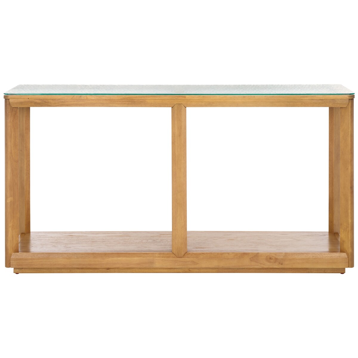 SAFAVIEH Couture Benecarlo Glass Top Console Table - 55Wx15Dx29H