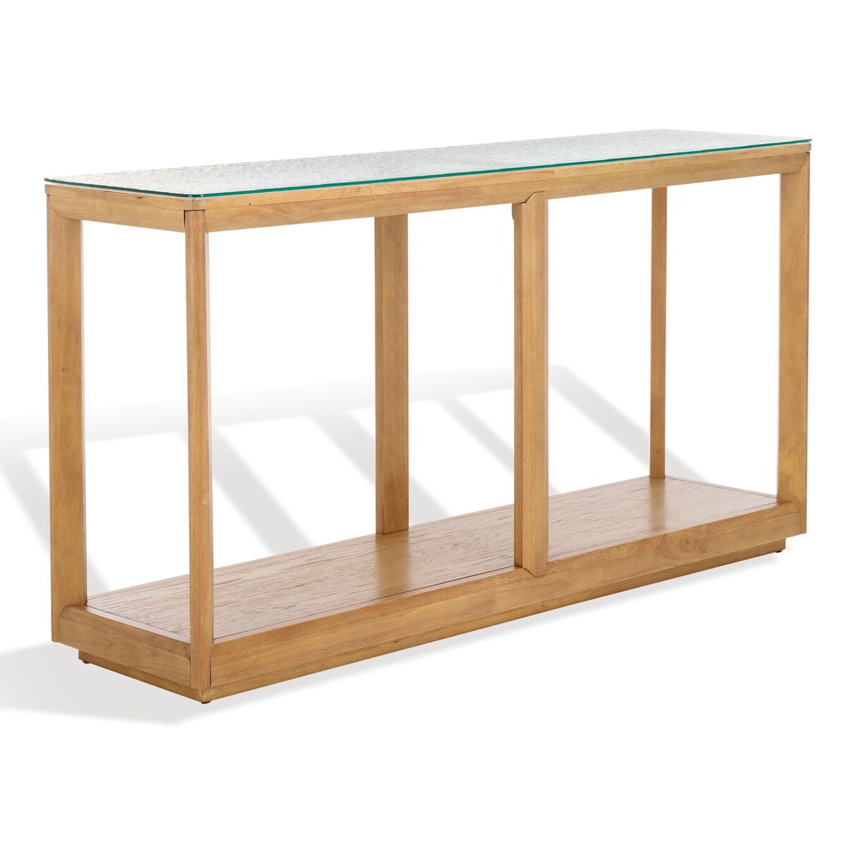 SAFAVIEH Couture Benecarlo Glass Top Console Table - 55Wx15Dx29H