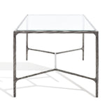 SAFAVIEH Couture Beril Rectangle Metal Coffee Table - 40 In. W x 22 In. D x 18 In. H - 40Wx22Dx18H