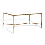 SAFAVIEH Couture Beril Rectangle Metal Coffee Table - 40 In. W x 22 In. D x 18 In. H - 40Wx22Dx18H