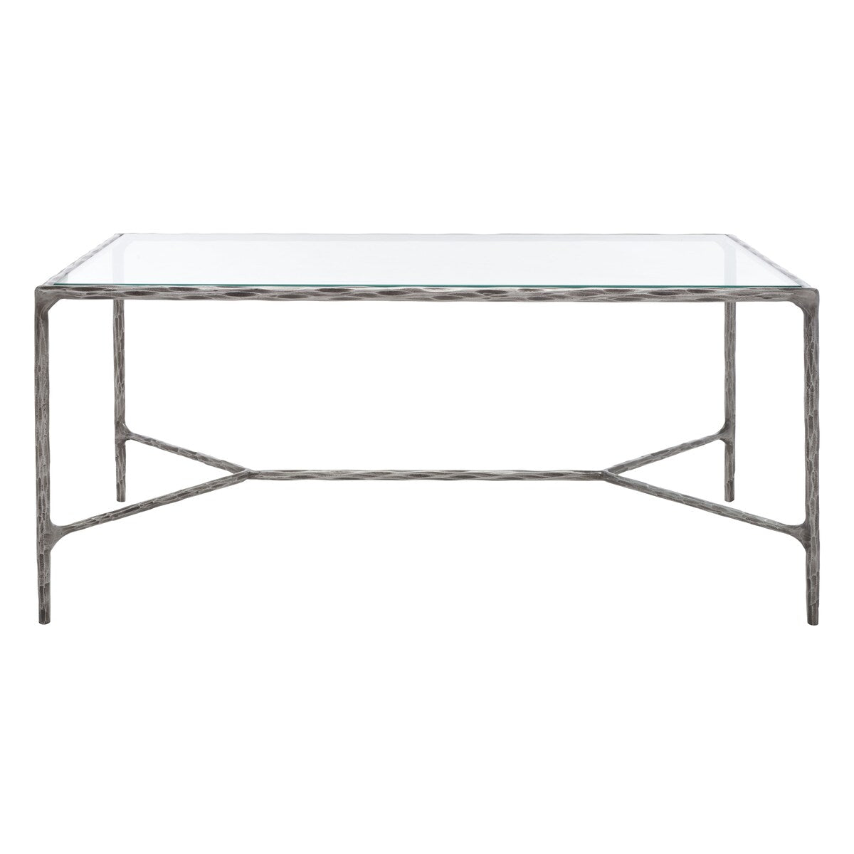 SAFAVIEH Couture Beril Rectangle Metal Coffee Table - 40 In. W x 22 In. D x 18 In. H - 40Wx22Dx18H