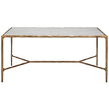 SAFAVIEH Couture Beril Rectangle Metal Coffee Table - 40 In. W x 22 In. D x 18 In. H - 40Wx22Dx18H