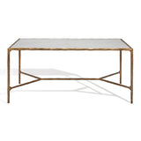 SAFAVIEH Couture Beril Rectangle Metal Coffee Table - 40 In. W x 22 In. D x 18 In. H - 40Wx22Dx18H