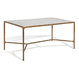 SAFAVIEH Couture Beril Rectangle Metal Coffee Table - 40 In. W x 22 In. D x 18 In. H - 40Wx22Dx18H