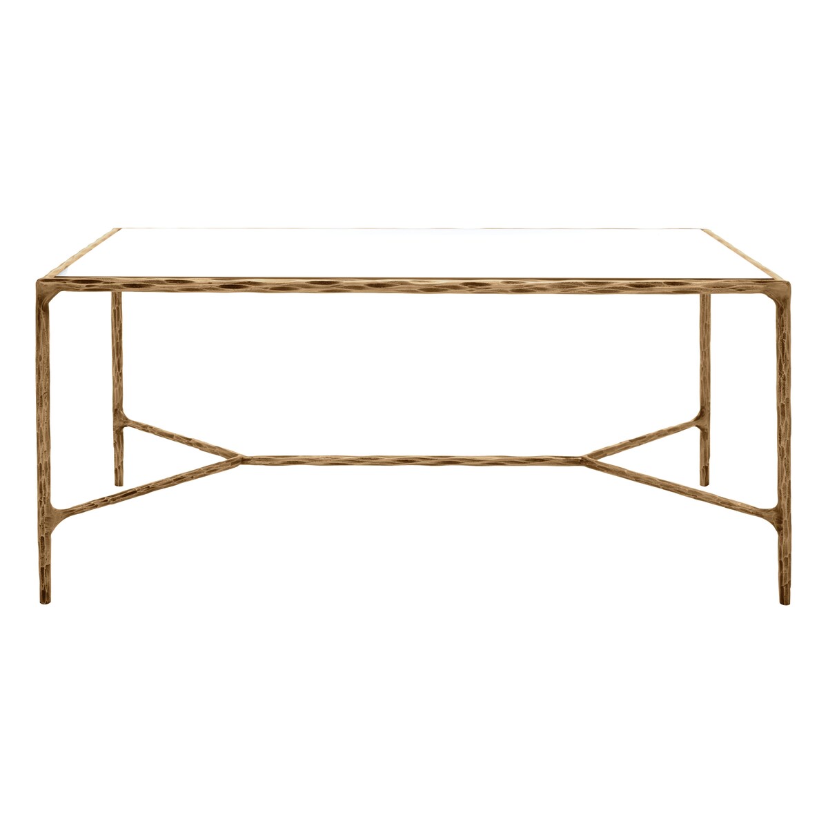 SAFAVIEH Couture Beril Rectangle Metal Coffee Table - 40 In. W x 22 In. D x 18 In. H - 40Wx22Dx18H