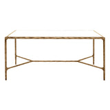 SAFAVIEH Couture Beril Rectangle Metal Coffee Table - 40 In. W x 22 In. D x 18 In. H - 40Wx22Dx18H