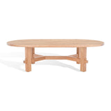 SAFAVIEH Couture Bernice Elm Wood Oval Coffee Table. - 60 In. W x 32 In. D x 16 In. H - 60Wx32Dx16H