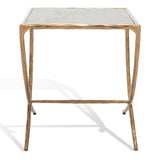 SAFAVIEH Couture Bessy Square Metal Accent Table - 18 In. W x 18 In. D x 20 In. H - 18Wx18Dx20H