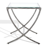 SAFAVIEH Couture Bessy Square Metal Accent Table - 18 In. W x 18 In. D x 20 In. H - 18Wx18Dx20H