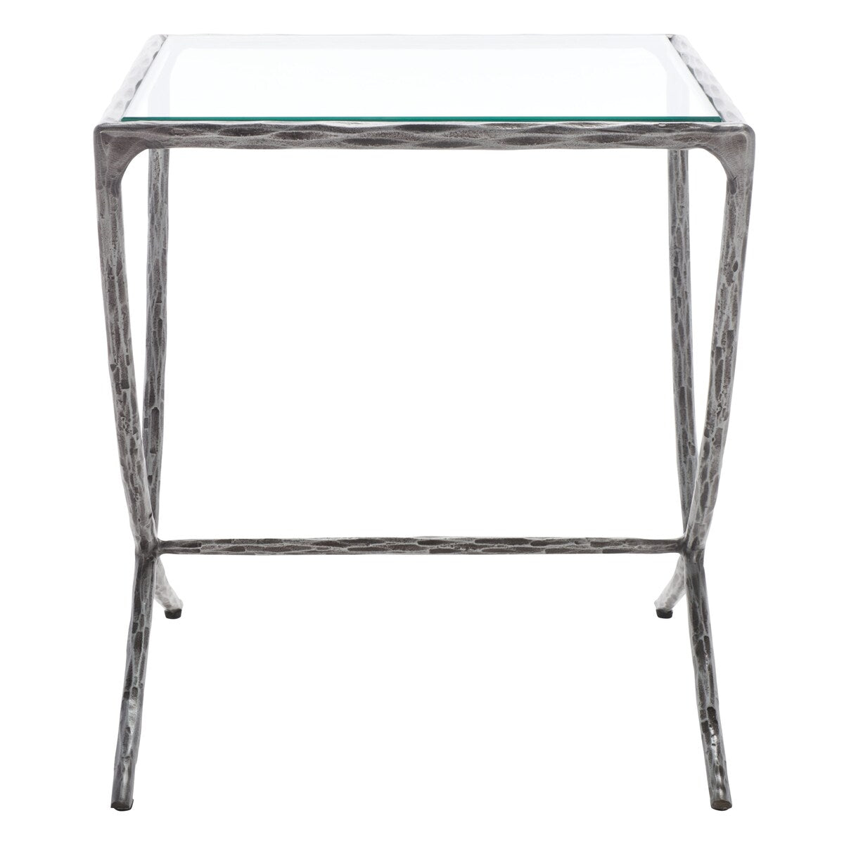 SAFAVIEH Couture Bessy Square Metal Accent Table - 18 In. W x 18 In. D x 20 In. H - 18Wx18Dx20H