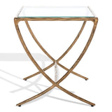 SAFAVIEH Couture Bessy Square Metal Accent Table - 18 In. W x 18 In. D x 20 In. H - 18Wx18Dx20H