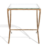 SAFAVIEH Couture Bessy Square Metal Accent Table - 18 In. W x 18 In. D x 20 In. H - 18Wx18Dx20H